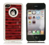 Backcover iPhone 4S Stone Karo Red