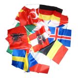 Wimpelkette mit 24 Länder Fahnen EM2016