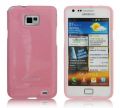 TPU Case Samsung i9100 Galaxy S2 glitter rosa