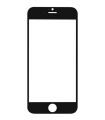 iPhone 6 Displayglas - Schwarz